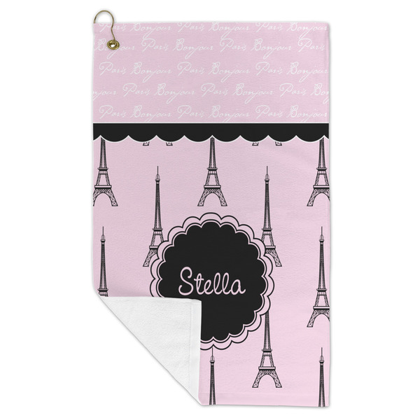Paris & Eiffel Tower Microfiber Golf Towels - FOLD