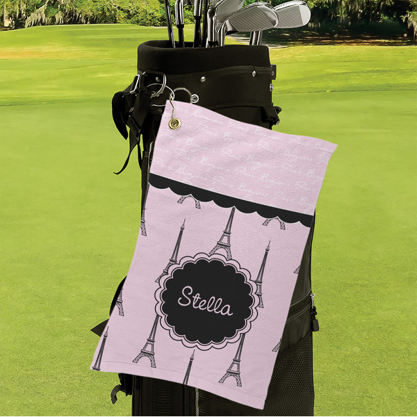 Paris & Eiffel Tower Microfiber Golf Towels - Small - LIFESTYLE