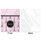 Paris & Eiffel Tower Minky Blanket - 50"x60" - Single Sided - Front & Back