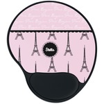 Paris & Eiffel Tower Mouse Pad with Wrist Support
