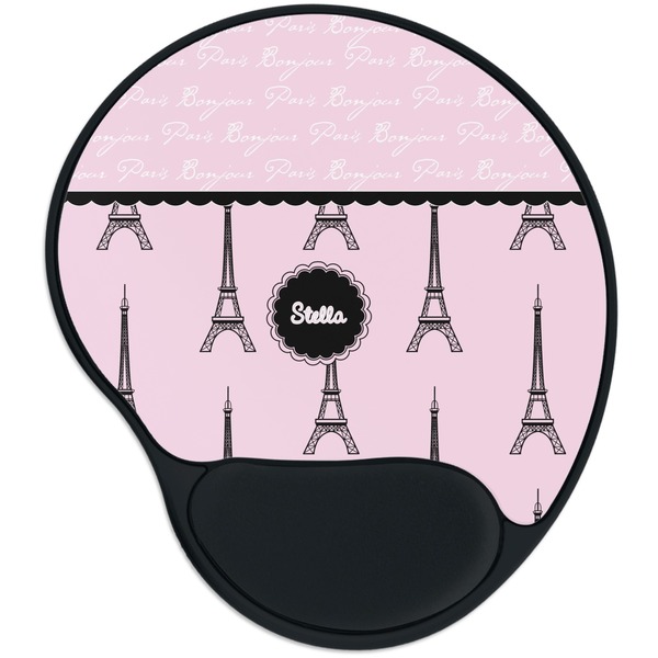 Custom Paris & Eiffel Tower Mouse Pad with Wrist Support