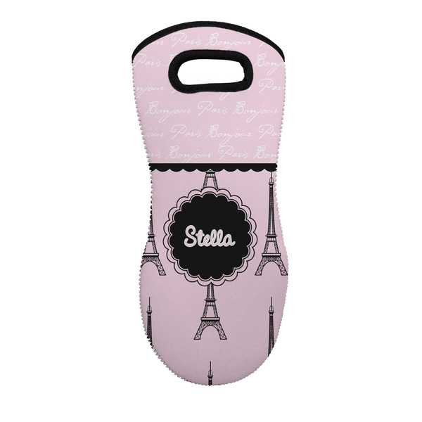 Custom Paris & Eiffel Tower Neoprene Oven Mitt w/ Name or Text