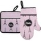 Paris & Eiffel Tower Oven Mitt & Pot Holder Set w/ Name or Text