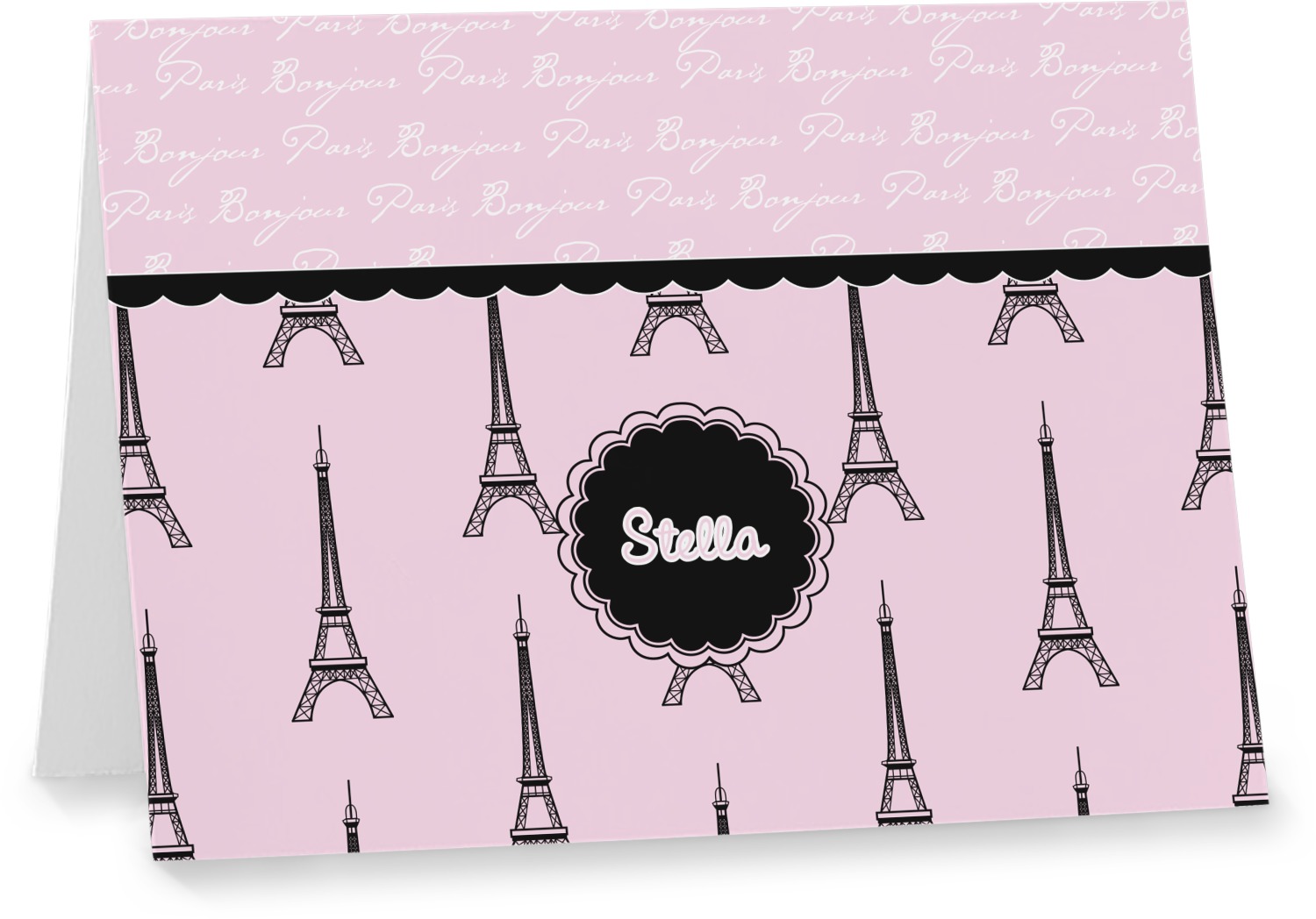 Custom Paris & Eiffel Tower Note cards (Personalized) YouCustomizeIt