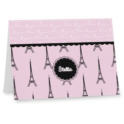 Paris & Eiffel Tower Note cards (Personalized)