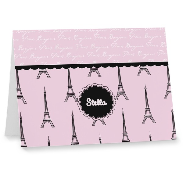 Custom Paris & Eiffel Tower Note cards (Personalized)