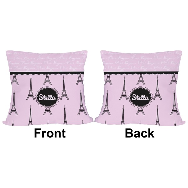 Paris & Eiffel Tower Outdoor Pillow - 20x20