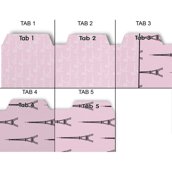 Paris & Eiffel Tower Page Dividers - Set of 5 - Approval