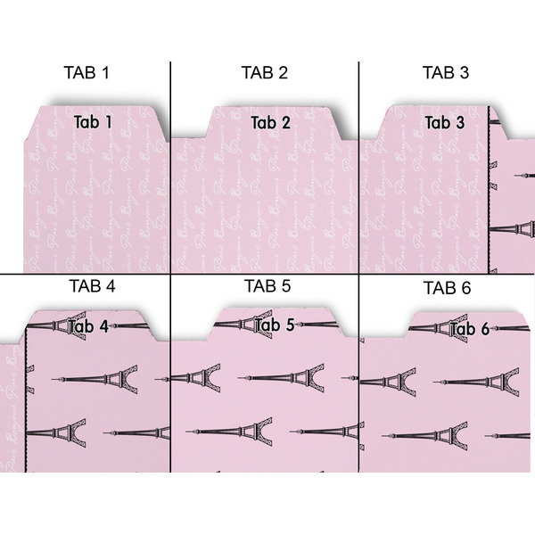 Paris & Eiffel Tower Page Dividers - Set of 6 - Approval