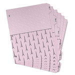 Paris & Eiffel Tower Binder Tab Divider - Set of 6 (Personalized)