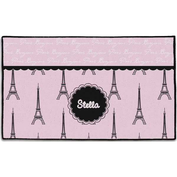Custom Paris & Eiffel Tower Door Mat - 60"x36" (Personalized)