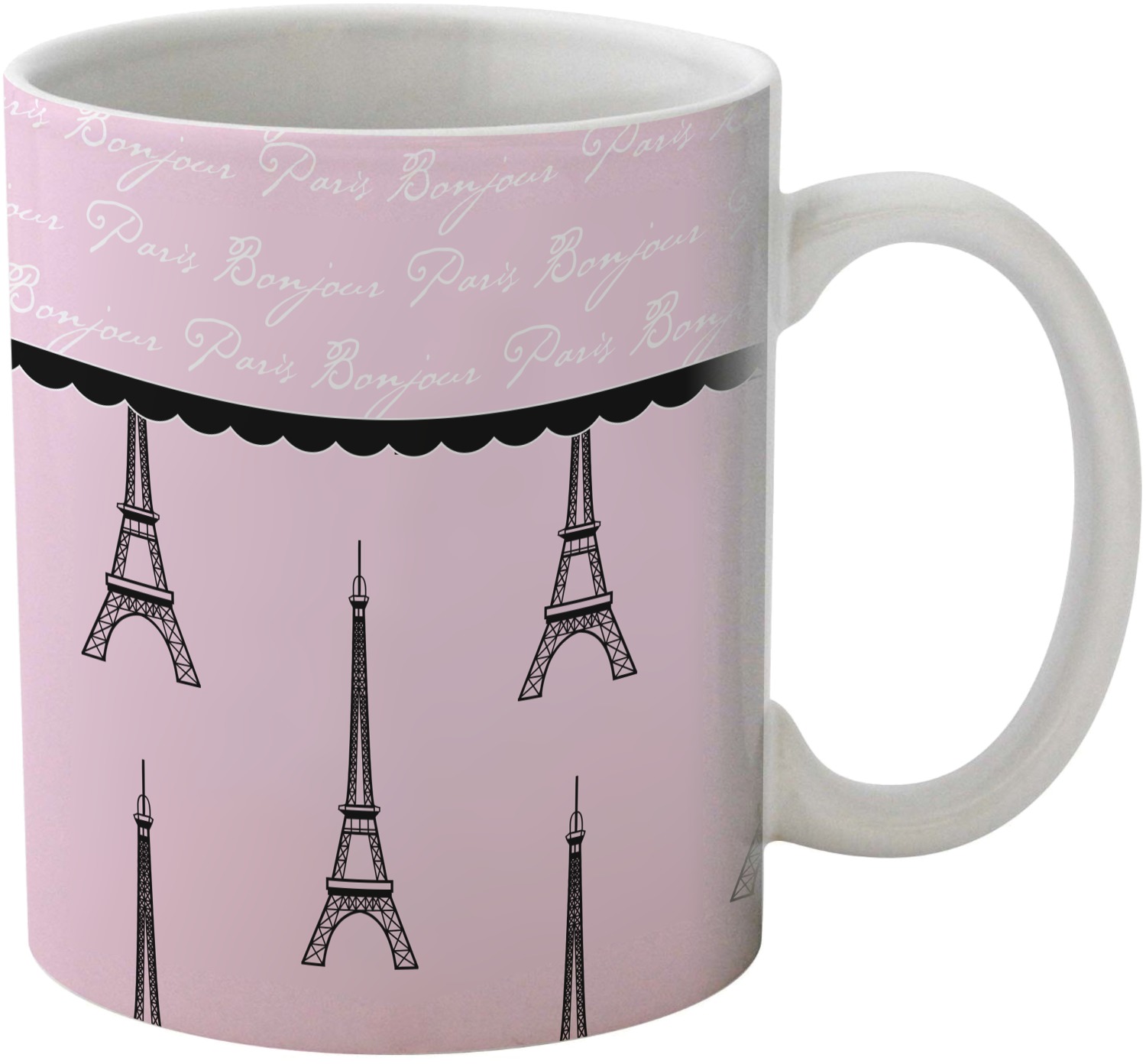 Paris & Eiffel Tower Coffee Mug (Personalized) YouCustomizeIt