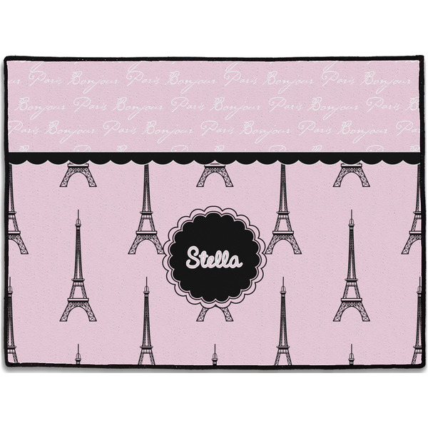 Custom Paris & Eiffel Tower Door Mat (Personalized)