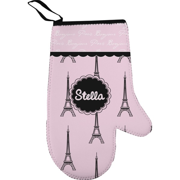 Paris & Eiffel Tower Personalized Oven Mitt