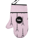 Paris & Eiffel Tower Left Oven Mitt (Personalized)