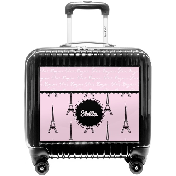 Custom Paris & Eiffel Tower Pilot / Flight Suitcase (Personalized)