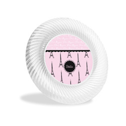 Paris & Eiffel Tower Plastic Party Appetizer & Dessert Plates - 6" (Personalized)