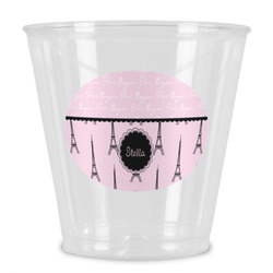 Paris & Eiffel Tower Plastic Shot Glass (Personalized)