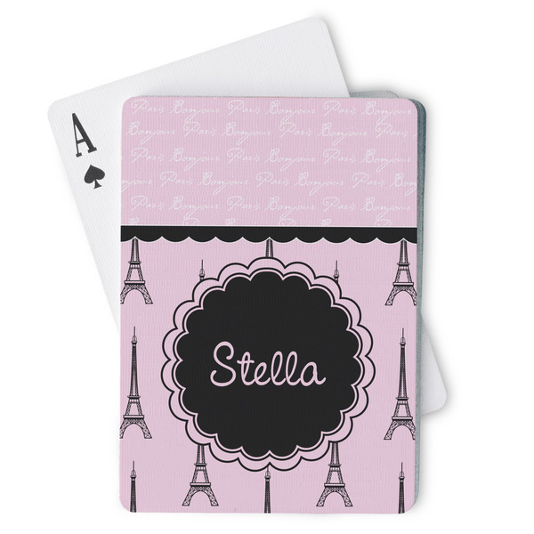 Custom Paris & Eiffel Tower Playing Cards (Personalized)