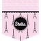 Paris & Eiffel Tower Iron On Faux Pocket (Personalized)