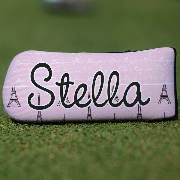 Custom Paris & Eiffel Tower Blade Putter Cover (Personalized)