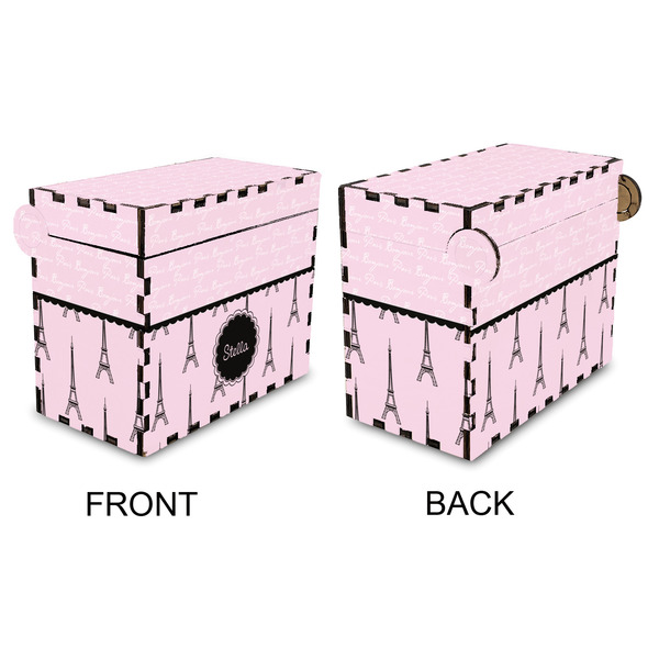 Paris & Eiffel Tower Recipe Box - Full Color - Approval