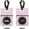 Paris & Eiffel Tower Rectangle Luggage Tag (Front + Back)