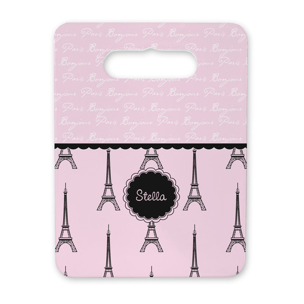 Custom Paris & Eiffel Tower Rectangular Trivet with Handle (Personalized)