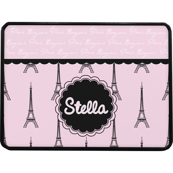 Paris & Eiffel Tower Rectangular Trailer Hitch Cover (Personalized)