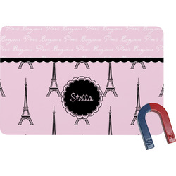 Paris & Eiffel Tower Rectangular Fridge Magnet (Personalized)