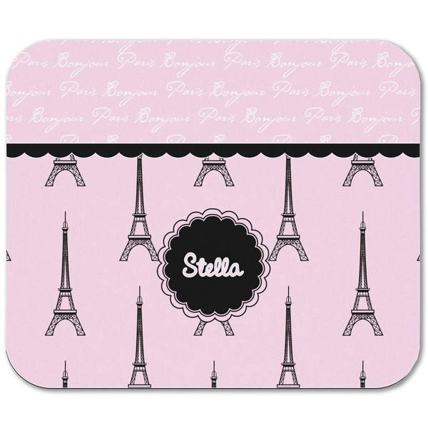 Paris & Eiffel Tower Rectangular Mouse Pad - APPROVAL