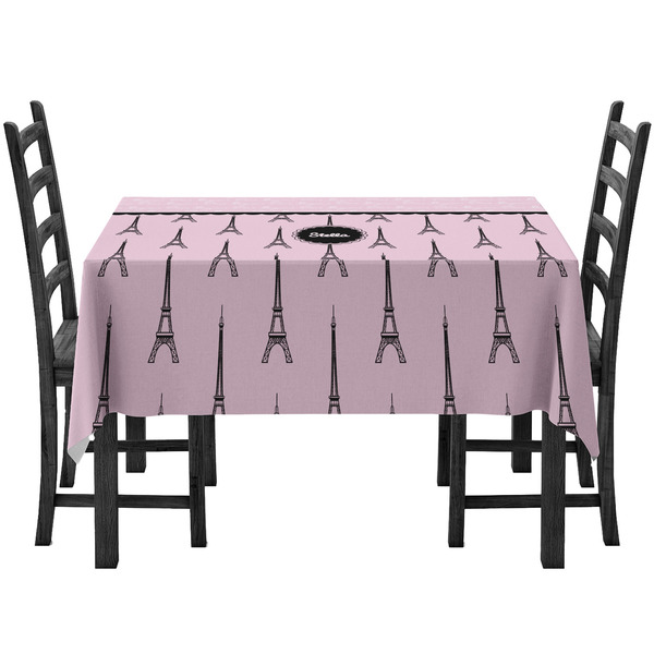 Custom Paris & Eiffel Tower Tablecloth (Personalized)