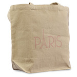 Paris & Eiffel Tower Reusable Cotton Grocery Bag - Single