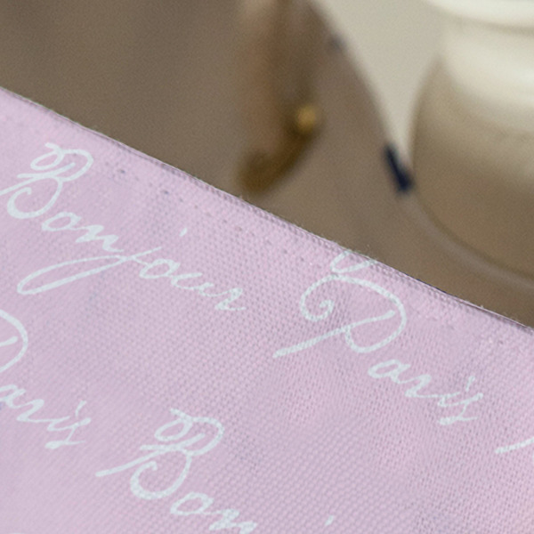 Paris & Eiffel Tower Large Rope Tote - Close Up View