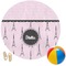 Paris & Eiffel Tower Round Beach Towel (Personalized)