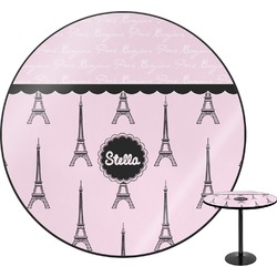 Paris & Eiffel Tower Round Table - 30" (Personalized)