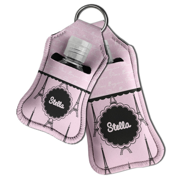 Paris & Eiffel Tower Sanitizer Holder Keychain - Both in Case (PARENT)