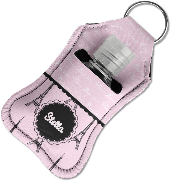 Paris & Eiffel Tower Sanitizer Holder Keychain - Small in Case