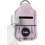 Paris & Eiffel Tower Hand Sanitizer & Keychain Holder - Small (Personalized)