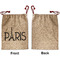 Paris & Eiffel Tower Santa Bag - Approval - Front