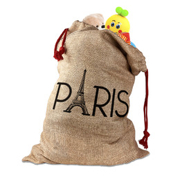 Paris & Eiffel Tower Santa Sack