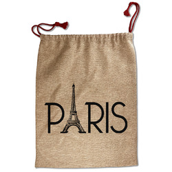 Paris & Eiffel Tower Santa Sack - Front