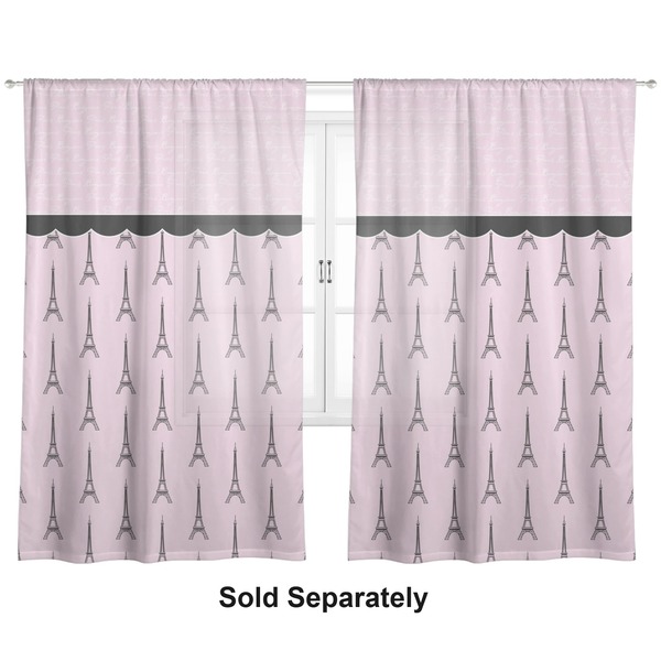 Paris & Eiffel Tower Sheer Curtains