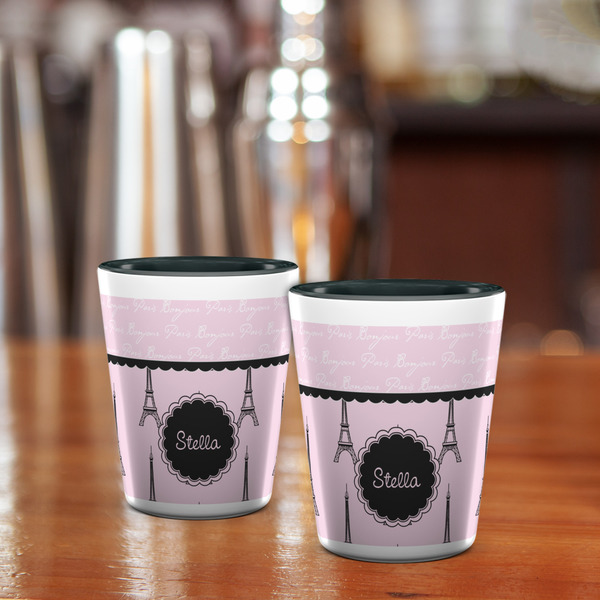 Paris & Eiffel Tower Shot Glass - Two Tone - LIFESTYLE