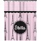 Paris & Eiffel Tower Extra Long Shower Curtain - 70"x84" (Personalized)
