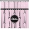 Paris & Eiffel Tower Shower Curtain (Personalized)