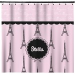 Paris & Eiffel Tower Shower Curtain - Custom Size (Personalized)