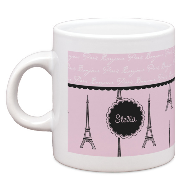 Custom Paris & Eiffel Tower Espresso Cup (Personalized)