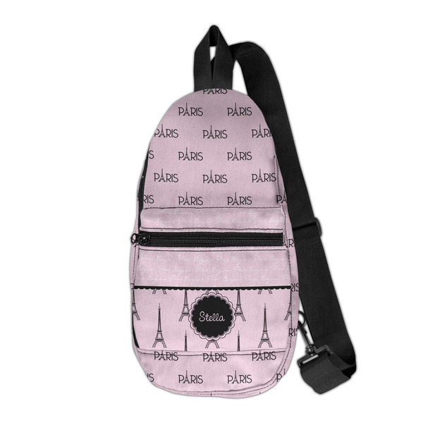 Custom Paris & Eiffel Tower Sling Bag (Personalized)