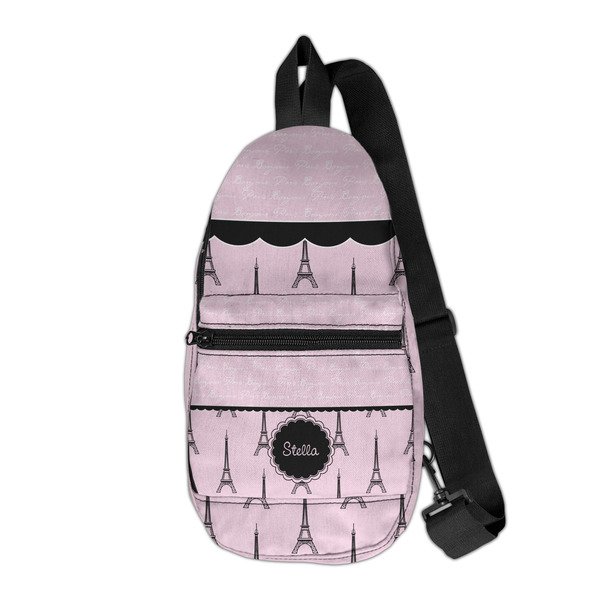 Custom Paris & Eiffel Tower Sling Bag (Personalized)